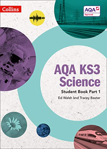 AQA KS3 Science Student Book Part 1 cover with colorful graphics.