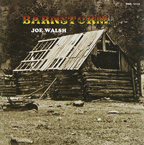 CD cover for Joe Walsh’s “Barnstorm” featuring a weathered wooden barn.