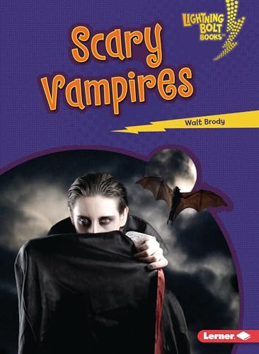Book cover: "Scary Vampires" with a vampire and bat silhouette.