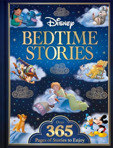 Disney “Bedtime Stories” book cover with various characters and a starry night.
