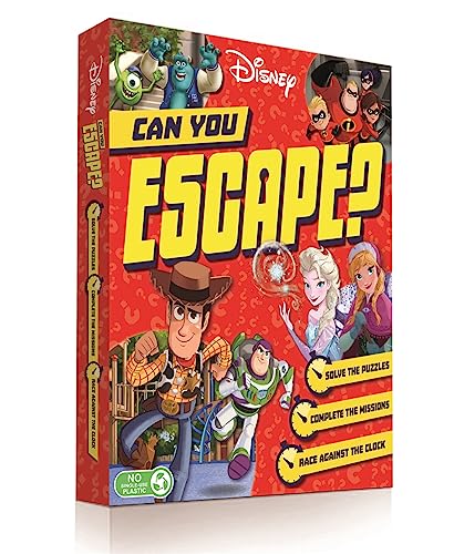 Disney "Can You Escape?" game box featuring characters from Pixar and Frozen.