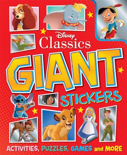 Disney Classics sticker book cover featuring various cartoon characters.