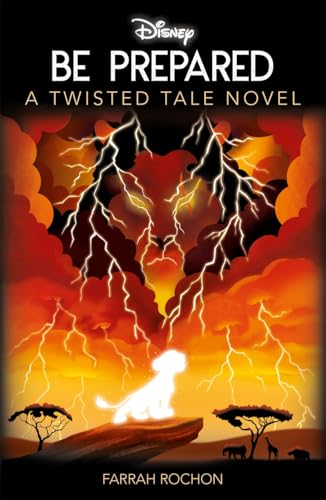 Book cover for "Be Prepared," featuring a silhouetted Simba against a stormy sky.