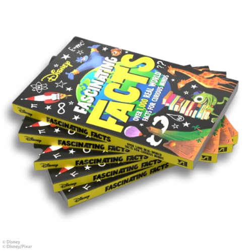 Stack of “Disney Fascinating Facts” books with colorful cover art.
