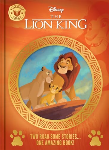 Cover of "The Lion King: Golden Tales" book featuring Simba, Mufasa, and Nala.