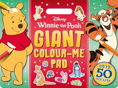 Winnie the Pooh colouring pad with characters and over 50 stickers.