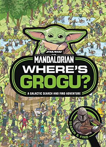 Book cover featuring Grogu and a busy, detailed search-and-find scene.