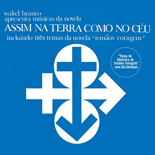 CD cover: blue background with white crosses and arrows, religious imagery.
