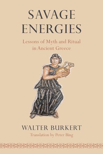 Book cover: "Savage Energies" with image of a woman pouring liquid.