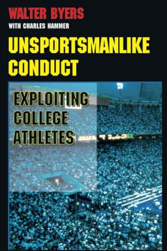 Book cover: “Unsportsmanlike Conduct” with a stadium crowd background.