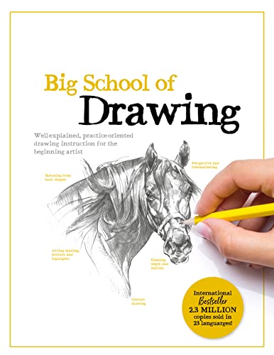 Book cover featuring a horse drawing and a hand holding a pencil.