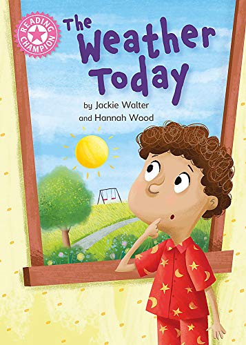 Book cover: boy looking at sunny park scene through a window.