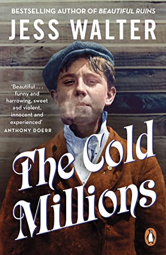 Book cover: "The Cold Millions" featuring a vintage portrait of a young man.
