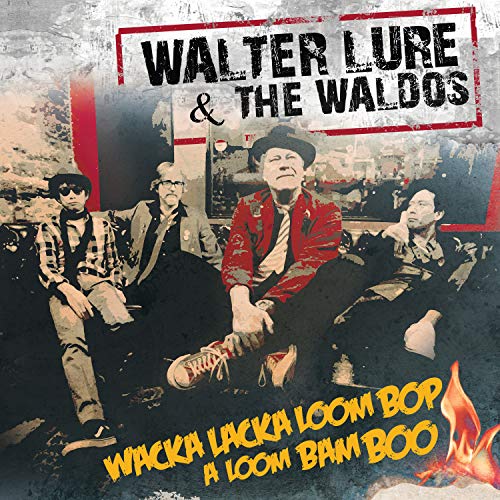 Vinyl album cover with four men sitting, surrounded by flames and grunge texture.