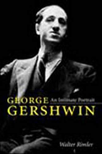 Black and white portrait of composer George Gershwin, book cover.