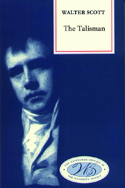 Book cover of "The Talisman" by Walter Scott, featuring a portrait.