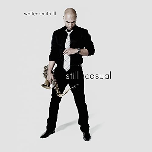 Walter Smith III album cover featuring a saxophonist in black attire.