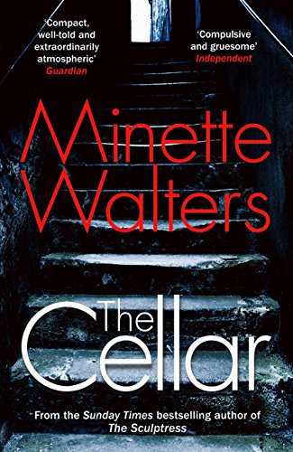 Book cover for "The Cellar" by Minette Walters, showing dark stone stairs.