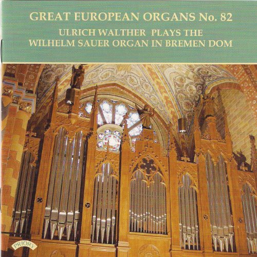 CD cover featuring a large pipe organ in a cathedral, with green header text.