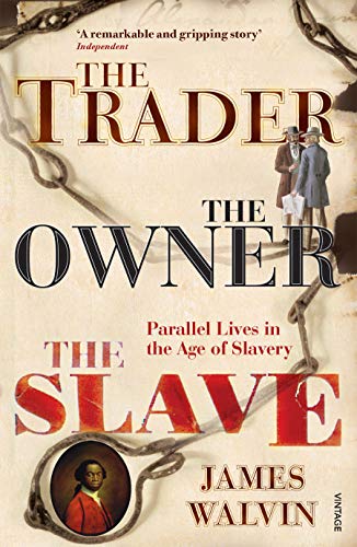 Book cover depicting three men and chains, relating to slavery.