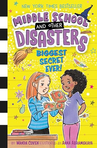 Book cover featuring two girls looking at a glowing box against a yellow background.