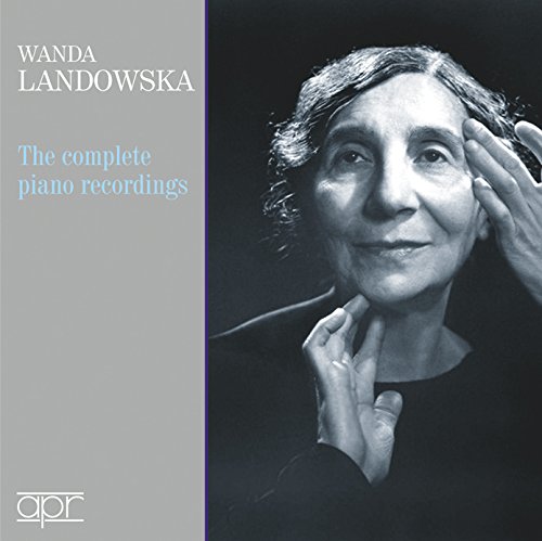 CD cover featuring a portrait of pianist Wanda Landowska.