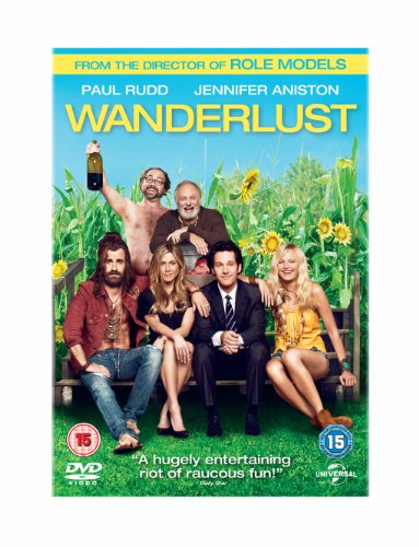 DVD cover for Wanderlust featuring a group of actors sitting in a field.