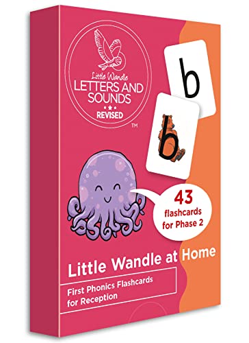 Pink flashcard box with letter “b” and octopus illustration.