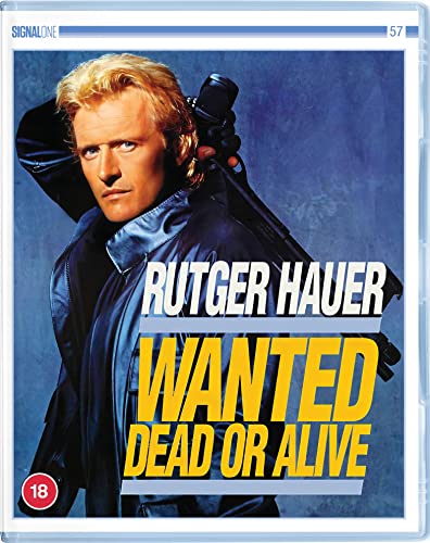 Blu-ray cover for “Wanted: Dead or Alive” featuring Rutger Hauer.