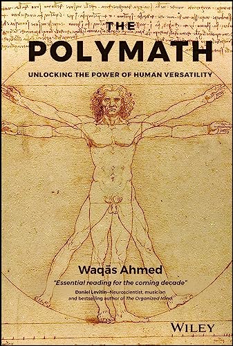 Book cover featuring a drawing of a man in the Vitruvian Man pose.