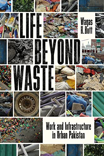 Book cover depicting waste, city scenes, and the title "Life Beyond Waste".