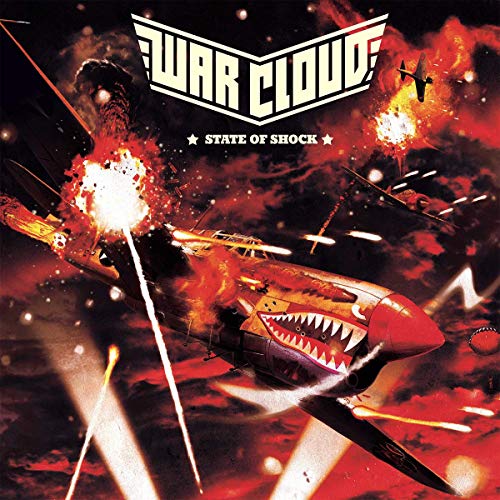 War Cloud album cover: a red fighter plane in aerial combat.