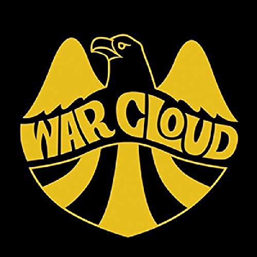 Yellow and black circular logo with an eagle and text “WAR CLOUD”.