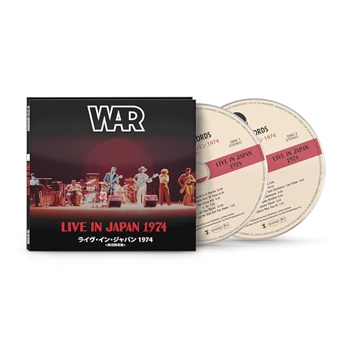 War's "Live In Japan 1974" 2CD set with band photo and discs.