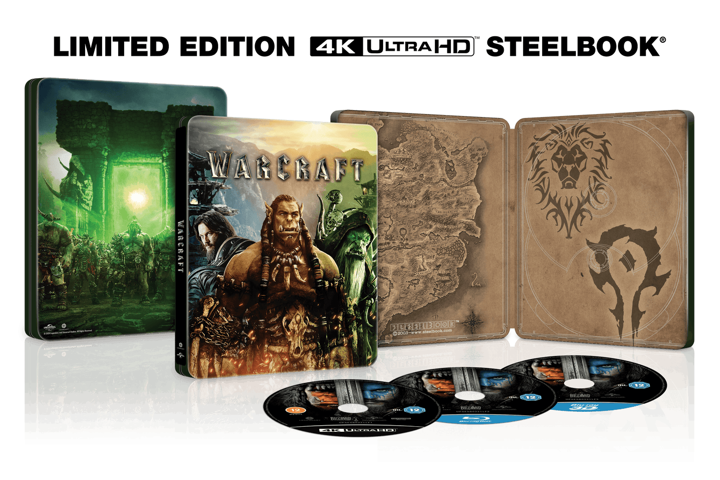Warcraft 10th Anniversary 4K UHD & Blu-Ray Steelbook [Blu-ray]