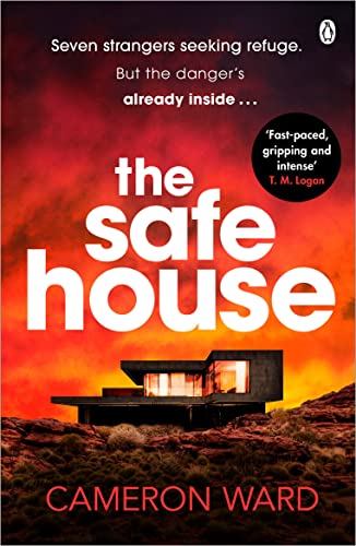 Book cover for "The Safe House" featuring a modern, isolated home.