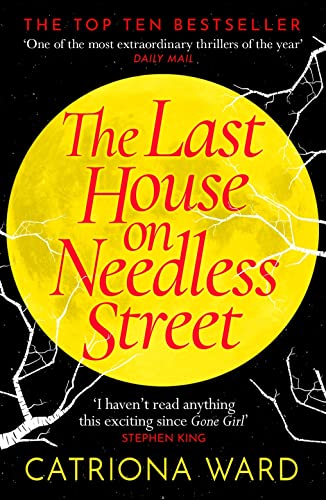 Book cover with a large yellow moon against a black background with white branches.