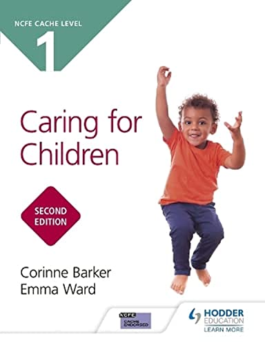 Book cover: “Caring for Children” with image of a jumping child.
