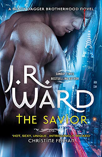 Shirtless muscular man with long dark hair against a blue-toned city skyline at night.