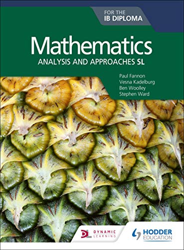 Textbook cover with pineapple image, titled “Mathematics for the IB Diploma.”