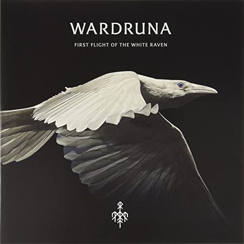 Wardruna album cover: a raven in flight against a dark background.