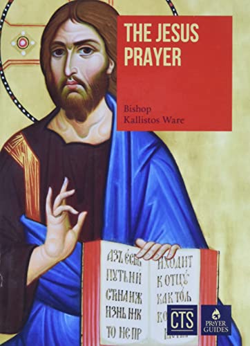 Book cover featuring an icon of Jesus Christ holding an open book with text.