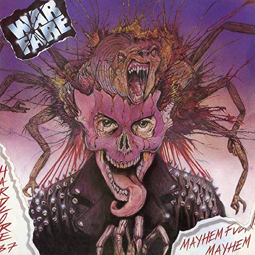 CD cover: grotesque monster with skull and spider legs, purple background.