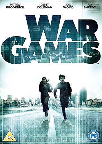 Wargames" DVD cover with title text, running figures, and city backdrop.