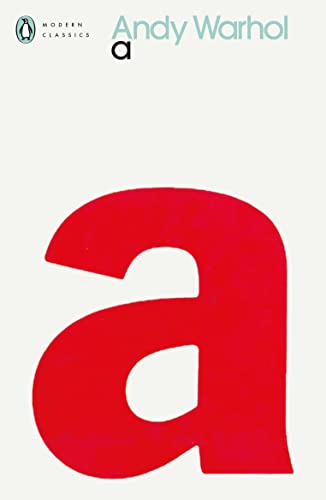 Book cover with a large red letter "a" and author name Andy Warhol.