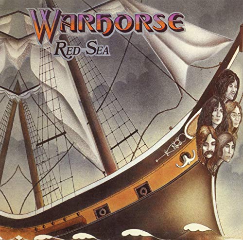 "Album cover art featuring a ship with band members on the bow."