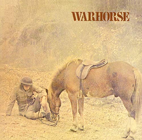 Album cover: a brown horse with a saddle and a person kneeling nearby.
