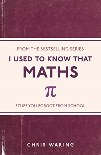 Red book cover with white text: "I Used to Know That: Maths" and pi symbol.