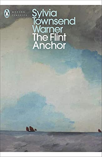 Book cover: “The Flint Anchor” by Sylvia Townsend Warner, with seascape.