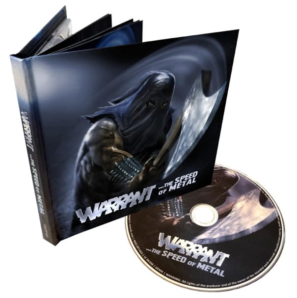 Warrant “The Speed of Metal” mediabook with CD, dark cover art.